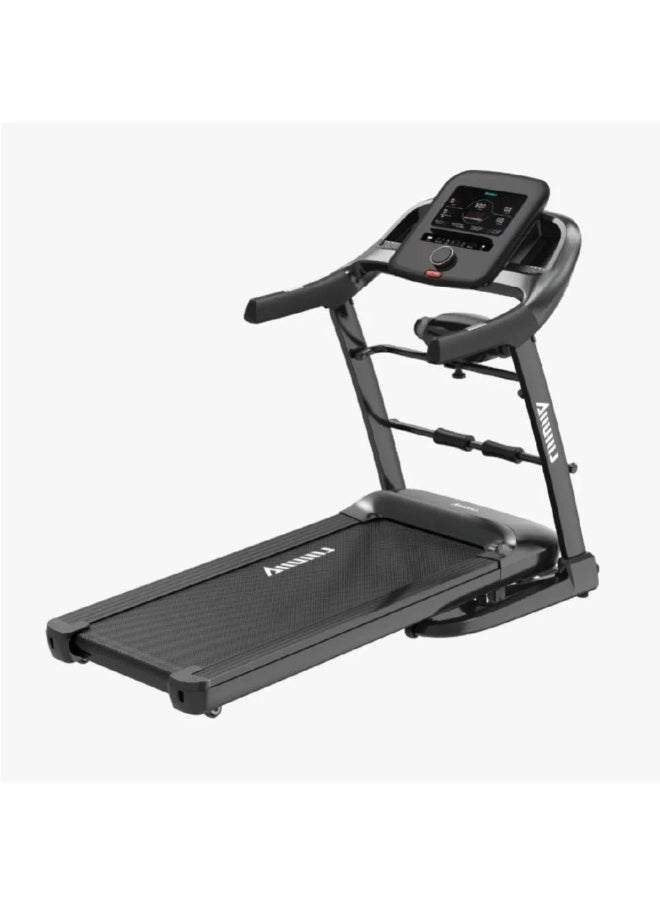 جهاز مشي كهربائي منزلي بقوة 3HP، شاشة عرض، مدمج مع جهاز مساج للبطن والأرداف،  طي سهل وسرعة حتى 16 كم/ساعة، لتحسين اللياقة والرشاقة