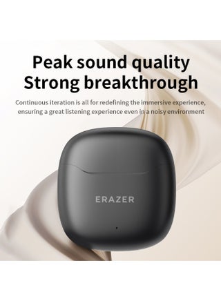 EK158 2025 Flagship Bluetooth 5.4 Headphones, 13mm Driver, Noise Reduction, 30H Playtime, Antibacterial Ear Caps, Touch Control-Black - view 4