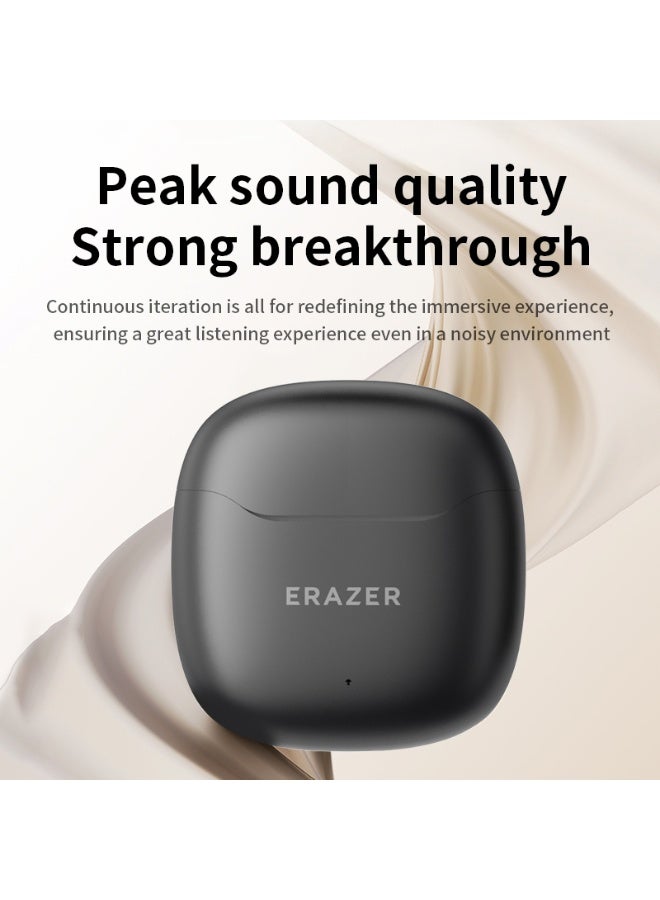 Erazer EK158 2025 Flagship Bluetooth 5.4 Headphones, 13mm Driver, Noise Reduction, 30H Playtime, Antibacterial Ear Caps, Touch Control-Black - Image 4