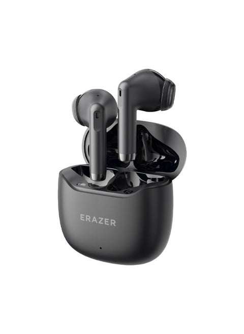 EK158 2025 Flagship Bluetooth 5.4 Headphones, 13mm Driver, Noise Reduction, 30H Playtime, Antibacterial Ear Caps, Touch Control-Black