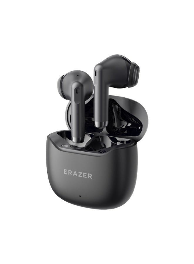 Erazer EK158 2025 Flagship Bluetooth 5.4 Headphones, 13mm Driver, Noise Reduction, 30H Playtime, Antibacterial Ear Caps, Touch Control-Black - Image 1