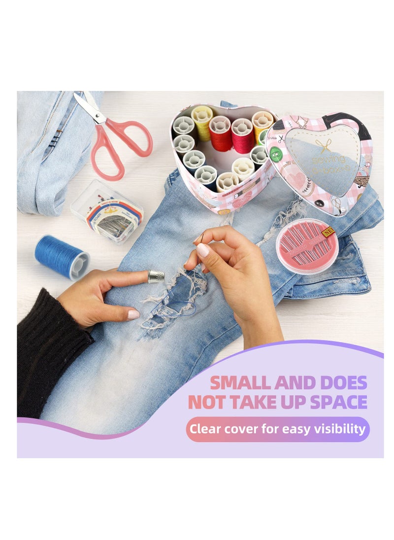 Generic - Compact Sewing Kit for Beginners, Travel-Friendly Mini Set with Scissors, Thimble, and Measuring Tape, Ideal for Quick Repairs and DIY Projects on the Go - Image 1
