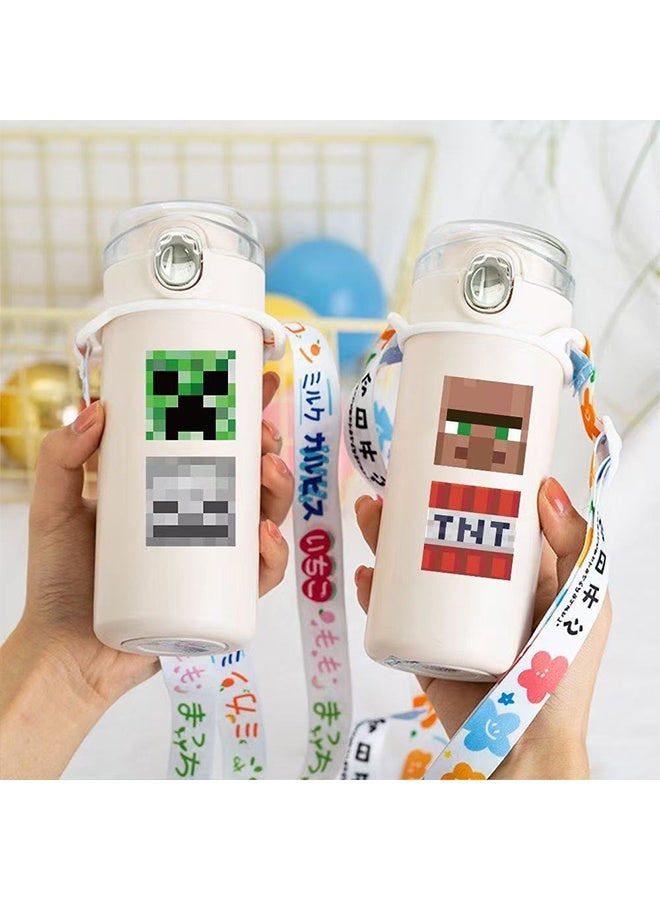 MINECRAFT 1000 pcs individual Miner Stickers, Cartoon Block World Stickers, Pixel Birthday Decorations - Image 4