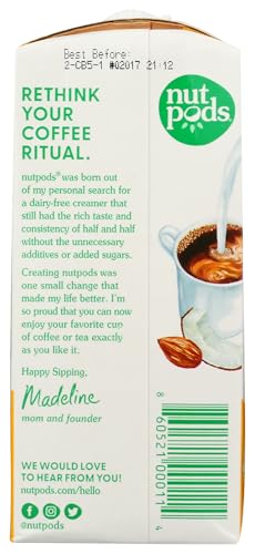nutpods Creamer Diary Free Original, 11.2 fl oz (BHBUST051718A3599) - Image 2