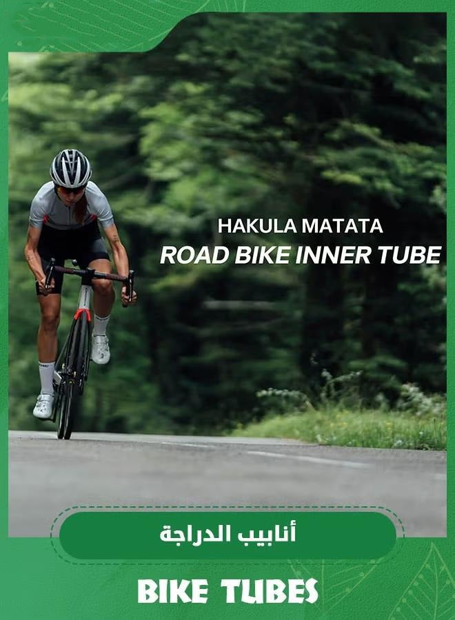 XiuWoo 2 Pcs 700x25-32C Road Bike Inner Tubes with 48mm Presta Valve Stem, Bicycle Butyl Inner Tube Replacement for Road Bikes, FV48mm Presta Valve Stem - Image 3