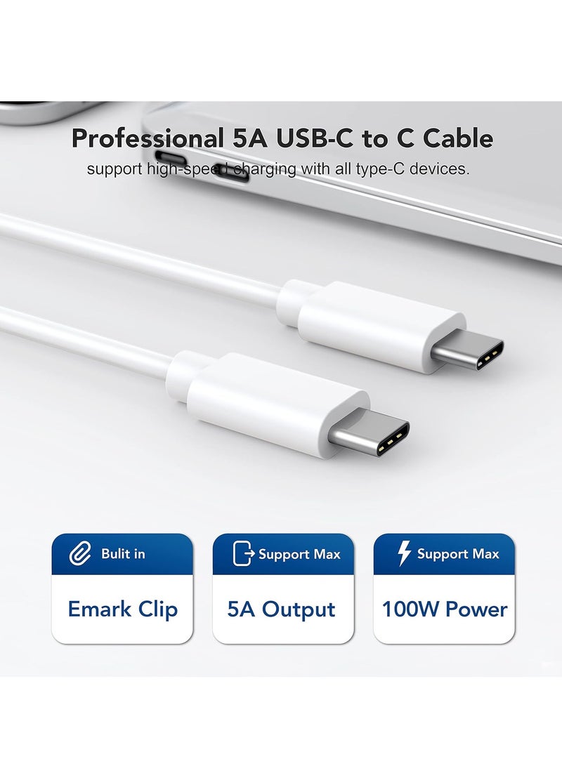 MacBook Pro Charger, 61W USB C Fast Charger for Mac 13 15 16 inch 2020 2019 2018 Air Works with Power 30 29 to 6.6ft/2m Cable, White  - Image 3
