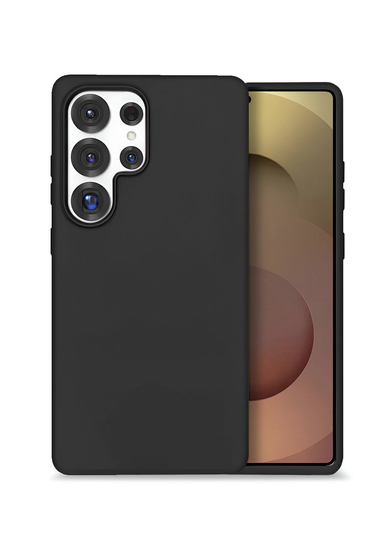 Wtech Samsung Galaxy S25 Ultra 5G 2025 Super Slim, Skinny Seam Like Hard Shell PC Magsafe, Rised Lips Corner Protection Case Cover (MCMPMN) - Black - Image 1