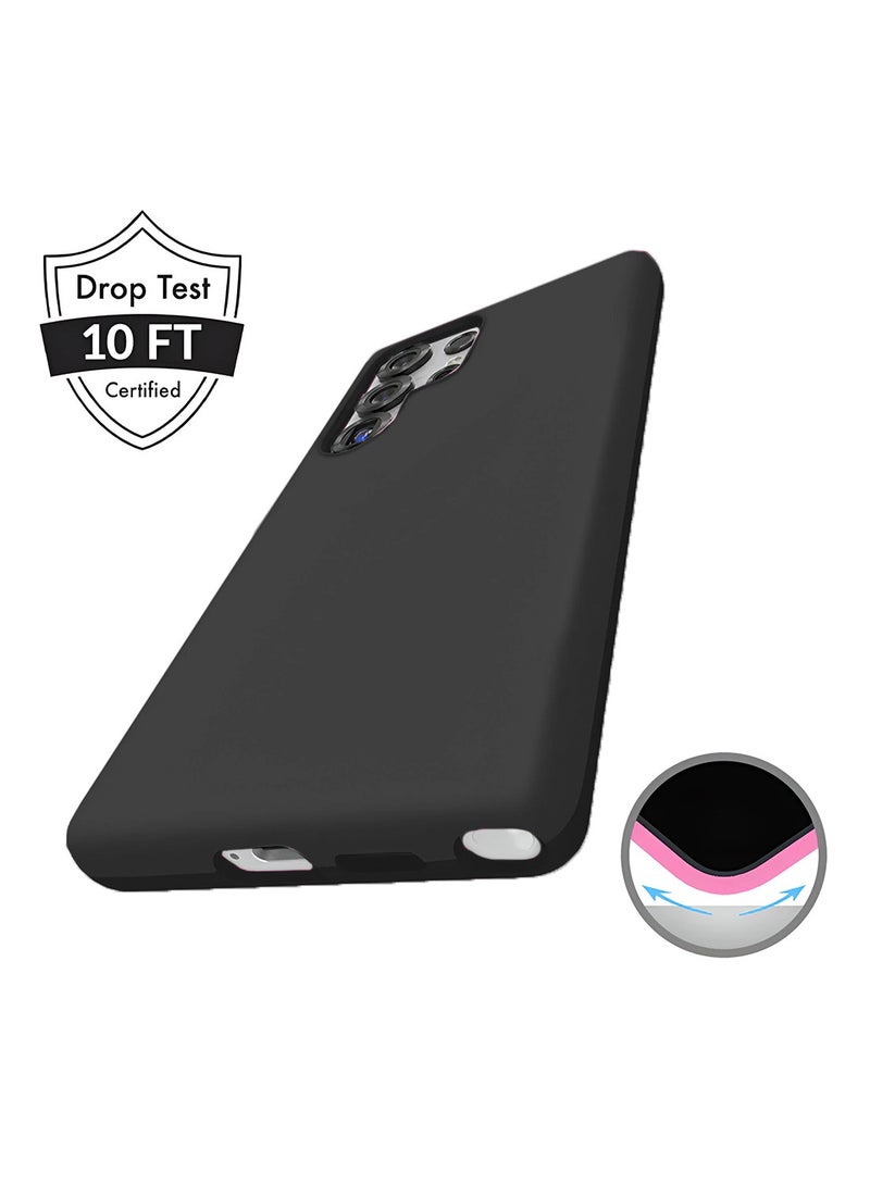 Wtech Samsung Galaxy S25 Ultra 5G 2025 Super Slim, Skinny Seam Like Hard Shell PC Magsafe, Rised Lips Corner Protection Case Cover (MCMPMN) - Black - Image 5