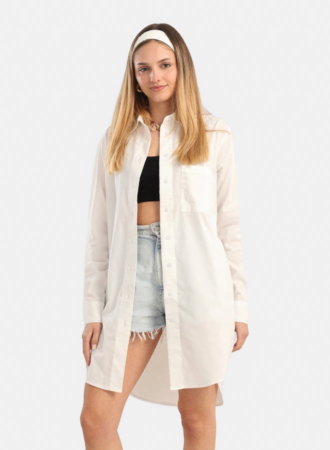 Carina Cotton Button-Down Shirt - Image 1