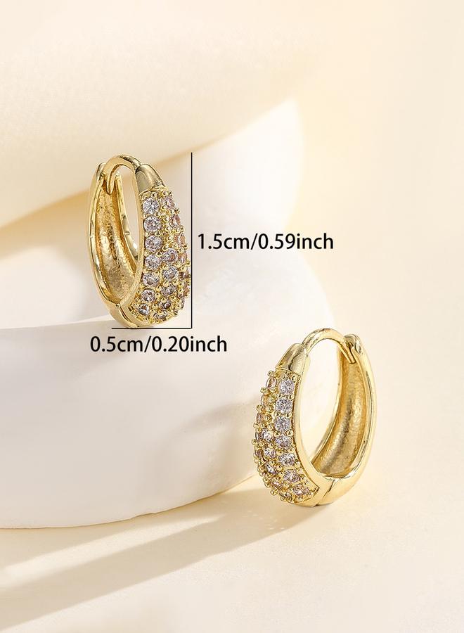 Take Two Embellished Hoop Earrings - Image 4