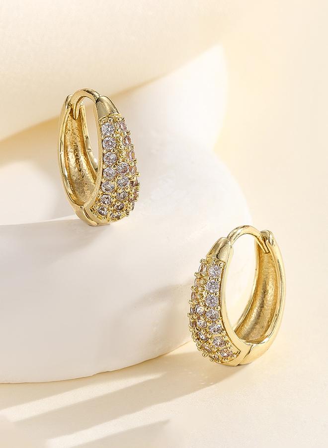 Take Two Embellished Hoop Earrings - Image 2
