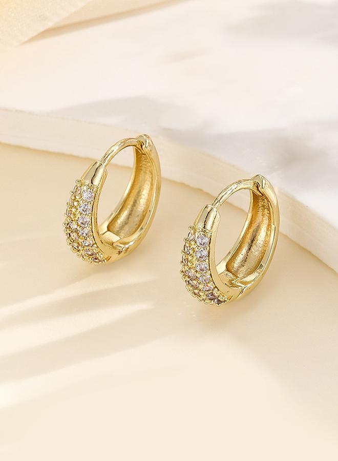 Take Two Embellished Hoop Earrings - Image 3