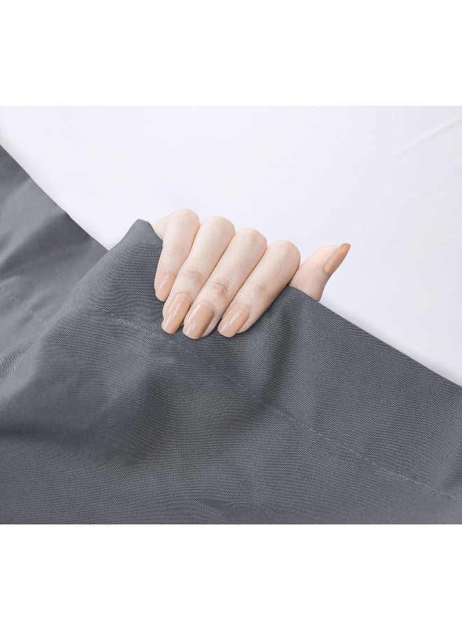 Utopia Bedding Flat Sheet - 1 Pack (Full, Grey) - Soft Brushed Microfiber Fabric - Shrinkage & Fade Resistant Top Sheet - Easy Care Bed Sheet - Image 1