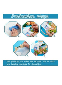 SYOSI Needle Felting Kit - Perfect for Beginners Craft Beautiful Tulip Home Decor with Felting Wool, Needles, Frame, and DIY Instructions  - Image 5
