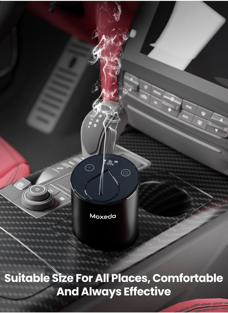 Moxedo Moxedo Essential Aroma Diffuser Waterless Nebulizing Diffuser for Essential Oil Aroma Mist Portable Cordless USB Rechargeable with Timer for Car Room and Office  - Image 2