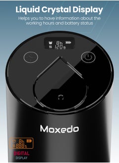Moxedo موزع الروائح العطرية Moxedo Essential Aroma Diffuser بدون ماء لرذاذ الزيوت العطرية العطرية محمول لاسلكي قابل لإعادة الشحن عبر USB مع مؤقت لغرفة السيارة والمكتب  - Image 3
