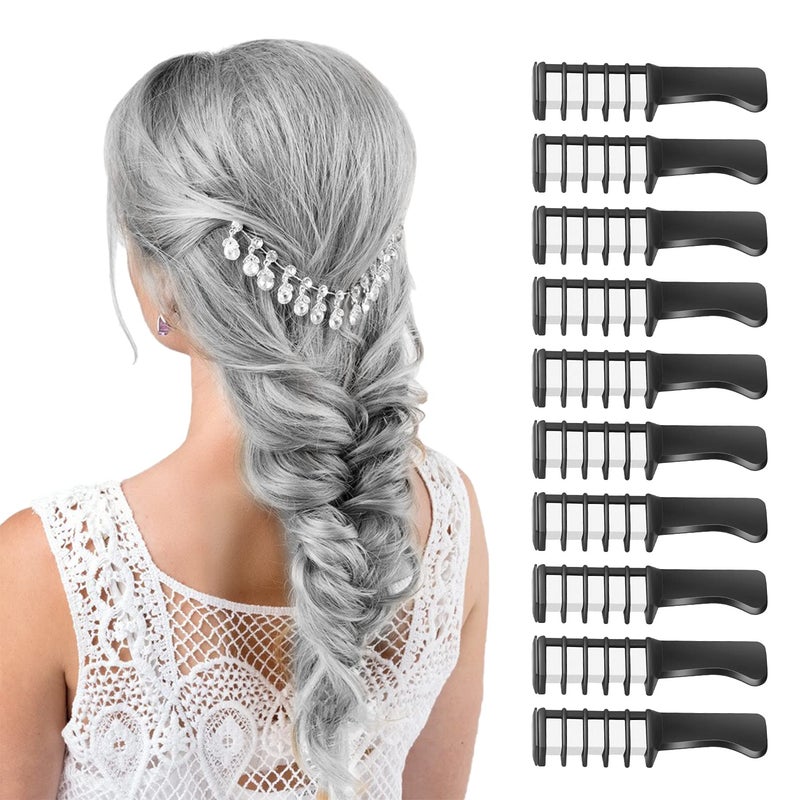 MSDADA White Hair Chalk for Girls  10 Pcs New Hair Chalk Comb Temporary Bright Washable Hair Color Dye for Girls Kids  Christmas Birthday Easter Halloween Gifts for Girls Kids