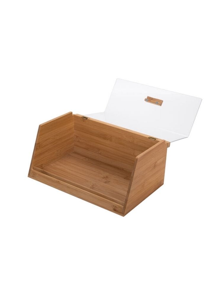 Bamboo Bread Box Transparent Lid - Image 2
