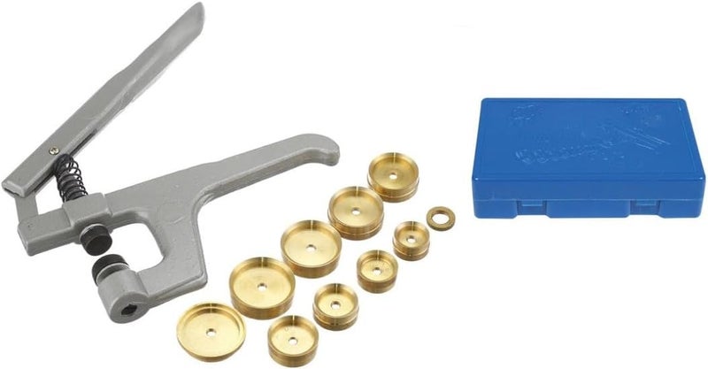 SE 12Piece Watch Back Fitting Press Kit with Brass Dies and Rubber Heads  JT6301 - Image 1