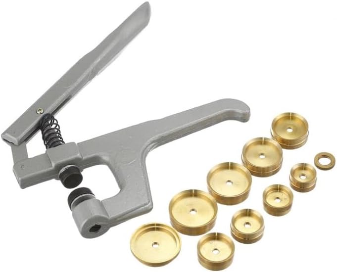 SE 12Piece Watch Back Fitting Press Kit with Brass Dies and Rubber Heads  JT6301 - Image 2