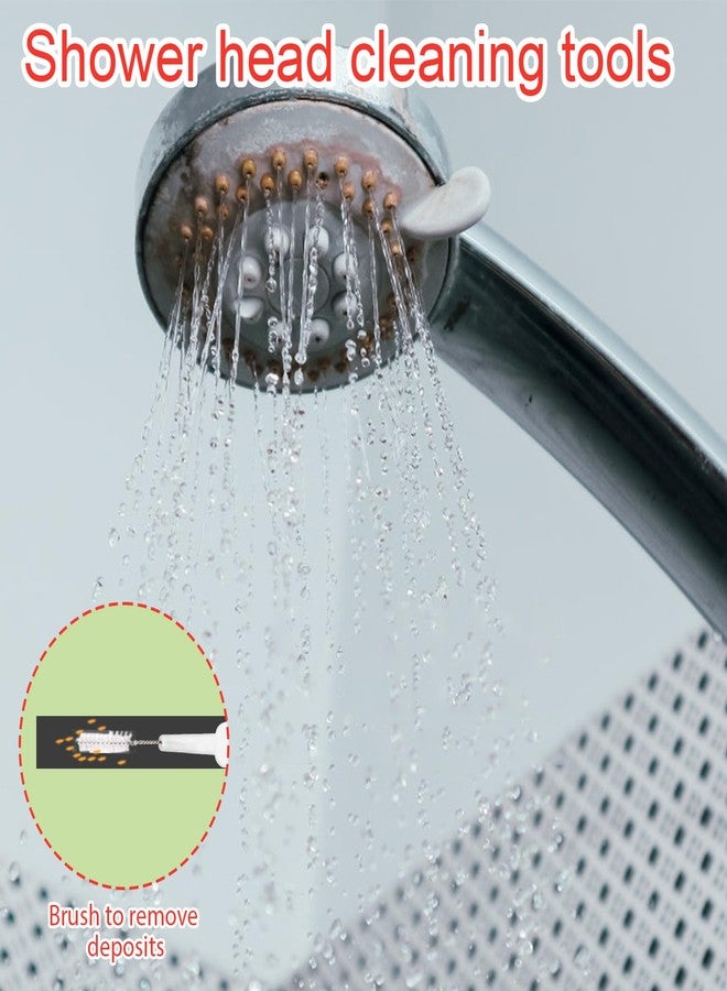 lasuroa 80pcs Shower Head Cleaner Tools, Including 30 Cleaning Brushes & 50 Shower Hole Showerhead Crevice Picks Brushes Unclogger Tools for Bathroom Tiny Mini Small Holes Sink Gaps (Red, White - Image 5