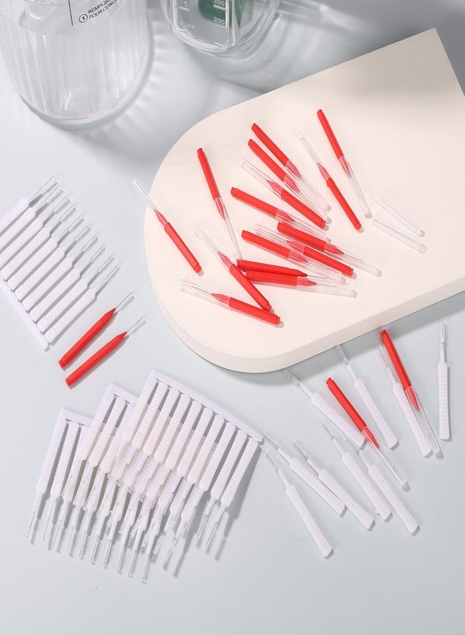 lasuroa 80pcs Shower Head Cleaner Tools, Including 30 Cleaning Brushes & 50 Shower Hole Showerhead Crevice Picks Brushes Unclogger Tools for Bathroom Tiny Mini Small Holes Sink Gaps (Red, White - Image 3
