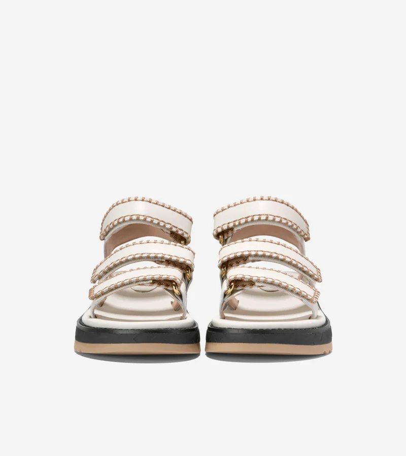 COLE HAAN Women's GrandPro Daylin Wedge Triple Strap Sandals