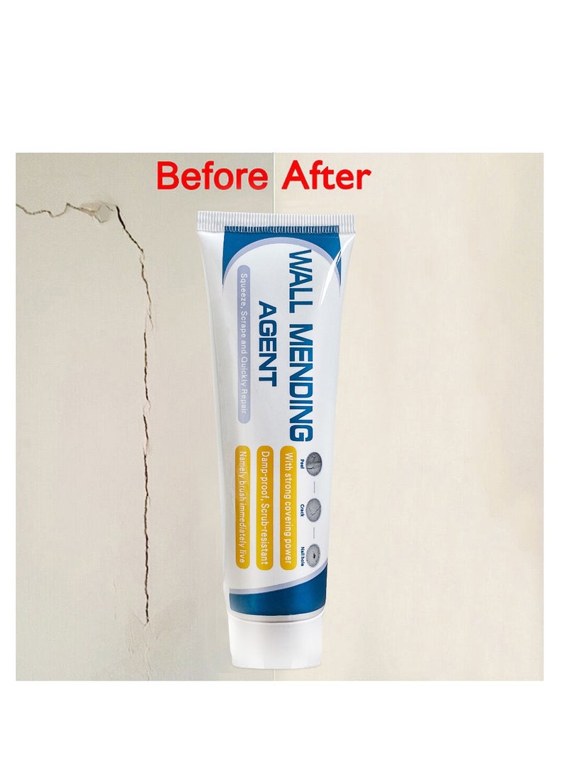 جوي وورلد معجون إصلاح الحائط، طقم إصلاح الحوائط الجافة، معجون إصلاح الحوائط الجافة، مرقع حائط مع مكشطة، طقم دعم إصلاح ثقب الحائط، حل سريع وسهل لملء ثقب الحائط ， 130 جم - Image 2