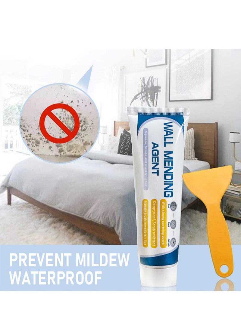 جوي وورلد معجون إصلاح الحائط، طقم إصلاح الحوائط الجافة، معجون إصلاح الحوائط الجافة، مرقع حائط مع مكشطة، طقم دعم إصلاح ثقب الحائط، حل سريع وسهل لملء ثقب الحائط ， 130 جم - Image 3