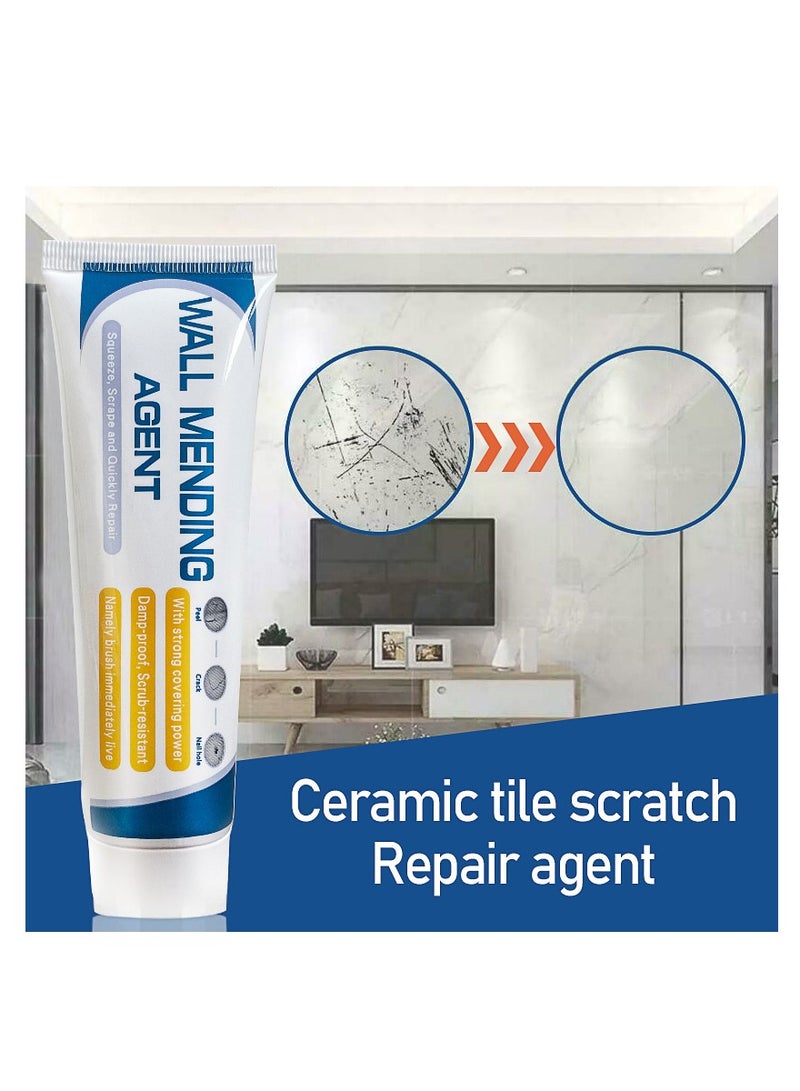 جوي وورلد معجون إصلاح الحائط، طقم إصلاح الحوائط الجافة، معجون إصلاح الحوائط الجافة، مرقع حائط مع مكشطة، طقم دعم إصلاح ثقب الحائط، حل سريع وسهل لملء ثقب الحائط ， 130 جم - Image 1