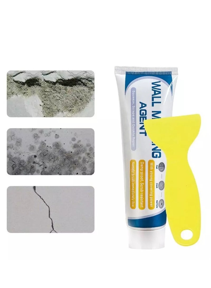 جوي وورلد معجون إصلاح الحائط، طقم إصلاح الحوائط الجافة، معجون إصلاح الحوائط الجافة، مرقع حائط مع مكشطة، طقم دعم إصلاح ثقب الحائط، حل سريع وسهل لملء ثقب الحائط ， 130 جم - Image 5