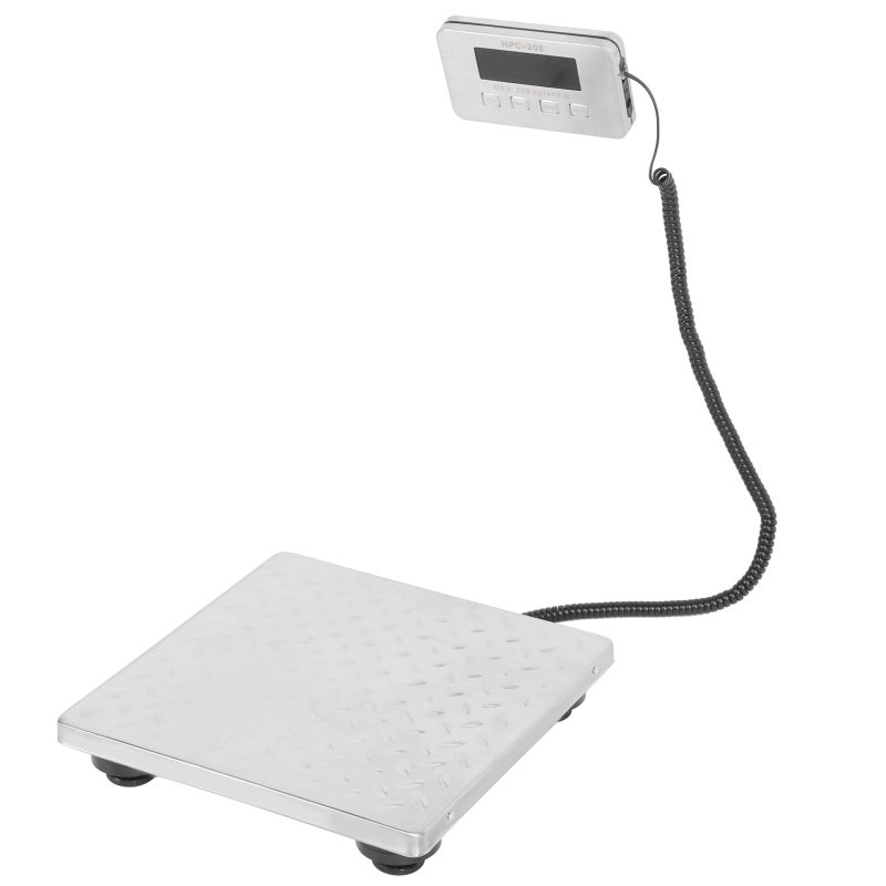 Digital Postal Scale: Stainless Steel Platform With Non-slip Feet - Built-in Battery & USB Cable, Separable LCD Display For Business Office, Home Warehouse, Post Office - Image 2