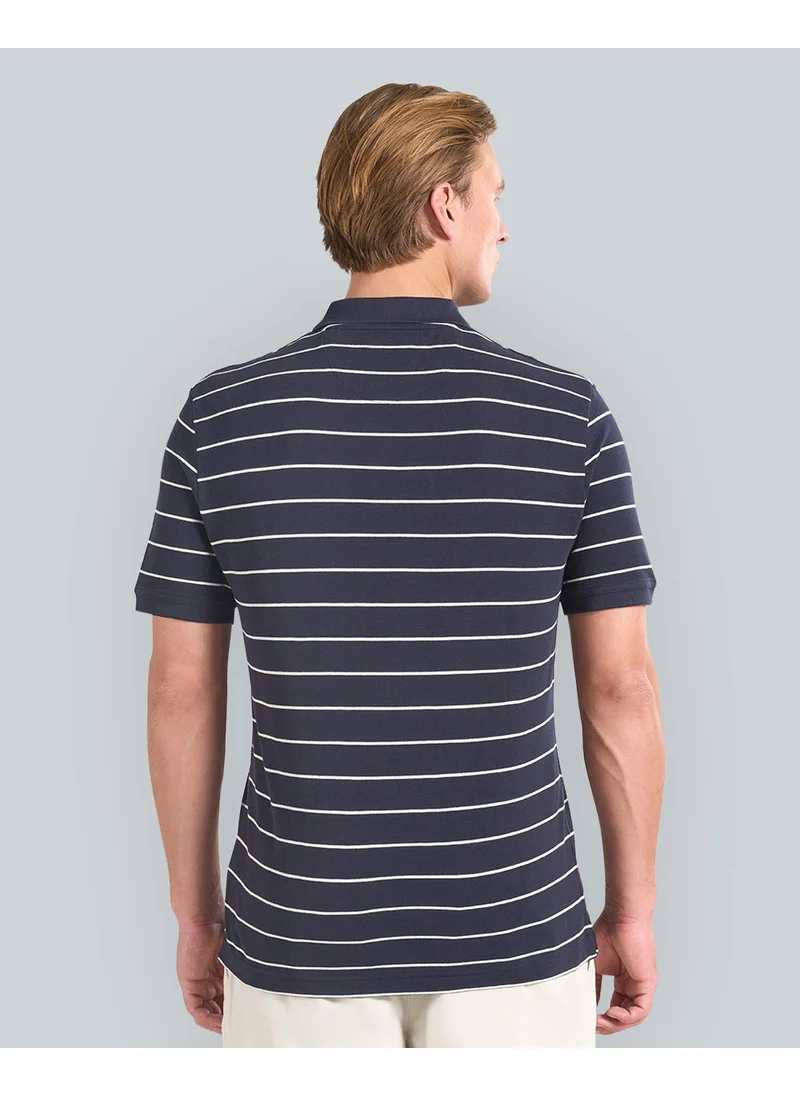 غانت Gant Striped Short Sleeve Polo For Men (Blue & White)