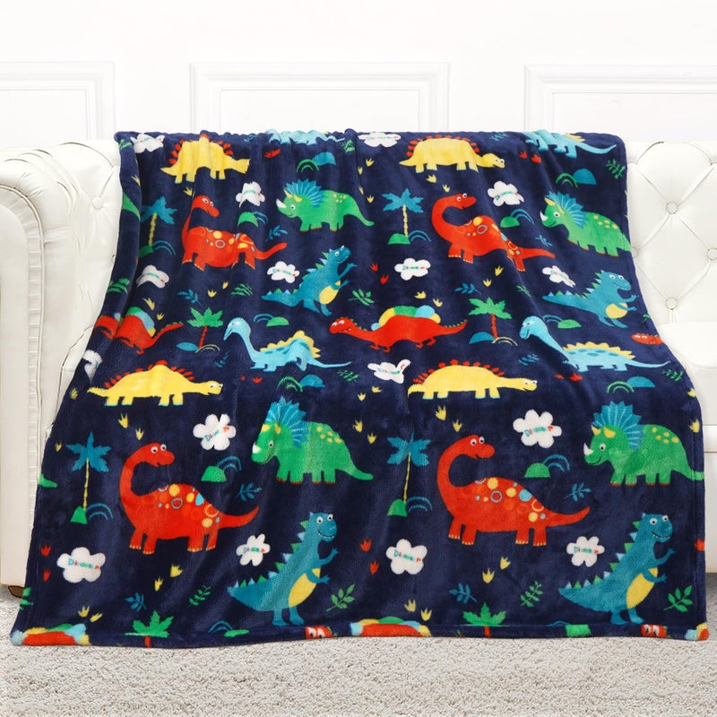 mermaker Toddler Blanket for Boys and Girls Thick Dinosaur Blanket for Kids Teens Child Baby Crib Stroller for Birthday Gifts Christmars Easter Gifts 50x60 inch