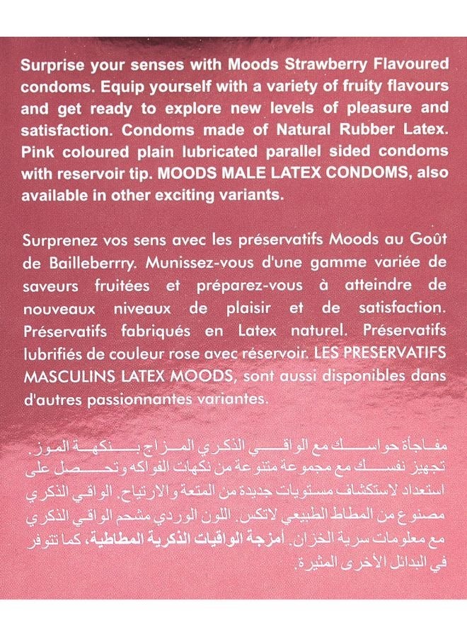 Moods واقيات ذكورية بنكهة الفراولة - Image 5