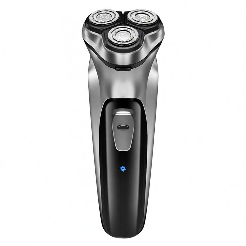 Three-knife head 3D automatic anti-clip, razor silver - Image 1