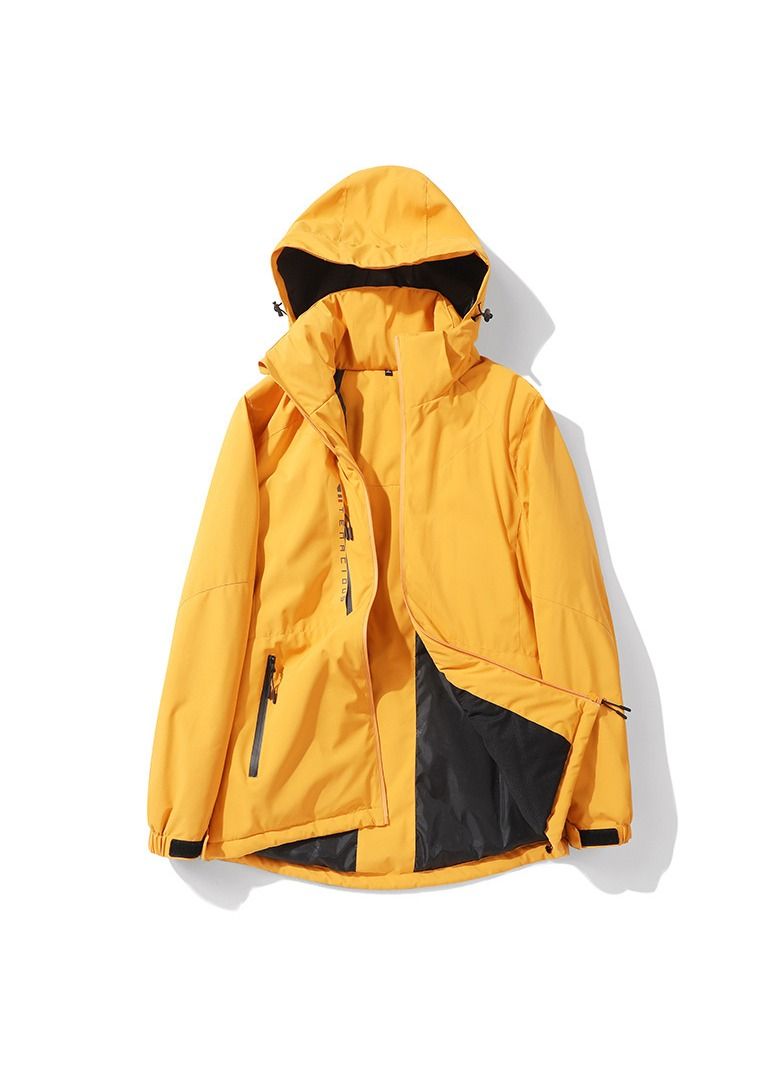 Loquat Outdoor Windproof And Waterproof Contrast Overcoat 