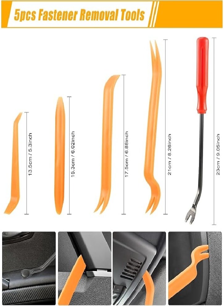 Upgraded 1240pcs Auto Push Retainer Clips and Auto Fasteners Kit - 32 Most Common Sizes Nylon Bumper Fender Rivets with 10 Cable Ties and Fastener Remover for Toyota, GM, Ford, Honda, Chevrolet - Image 4