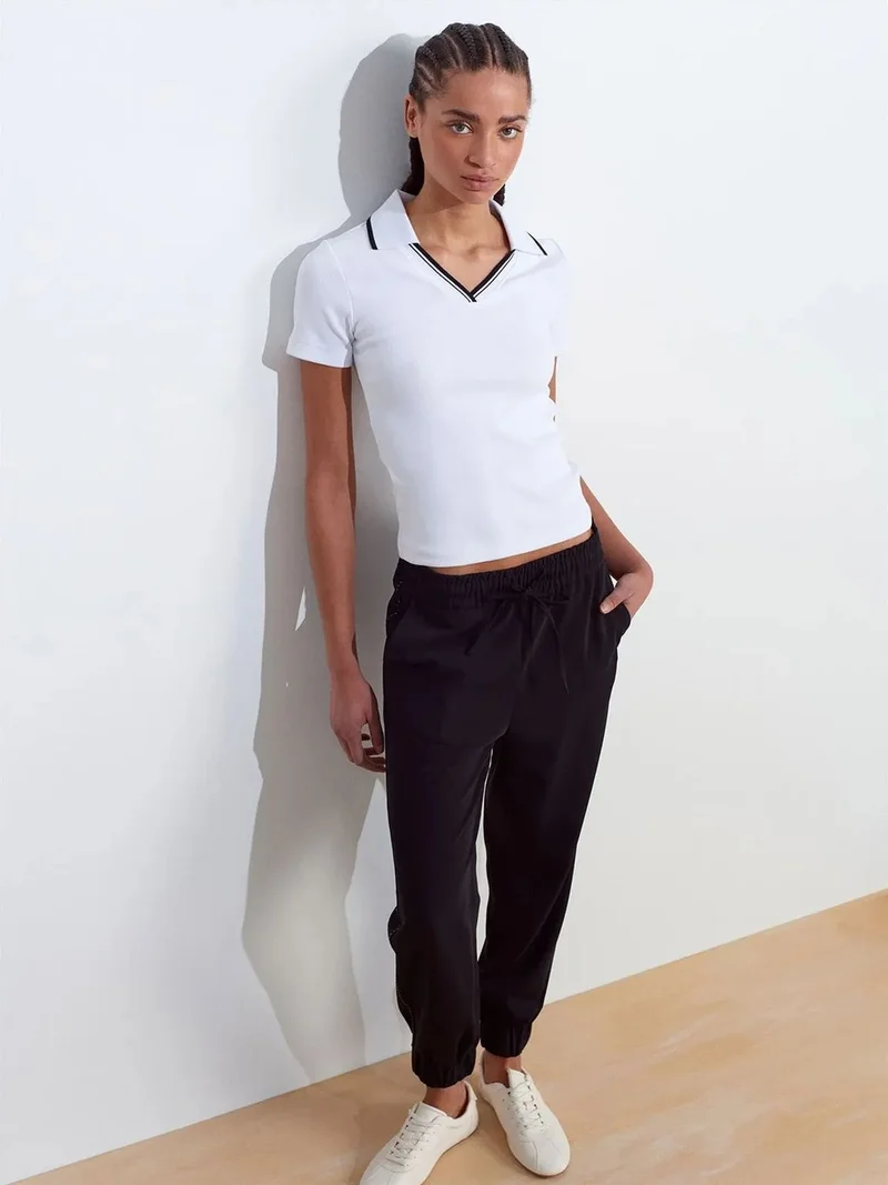Dilvin DILVIN Women's Polyester Crepe Jogger Pants