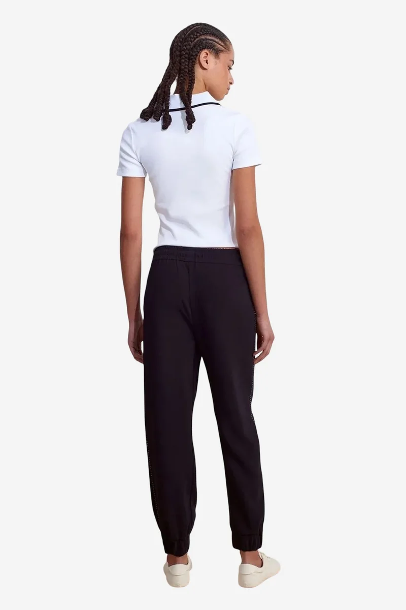 Dilvin Black DILVIN Women's Elastic Waist Jogger Pants for Women | Best Price UAE