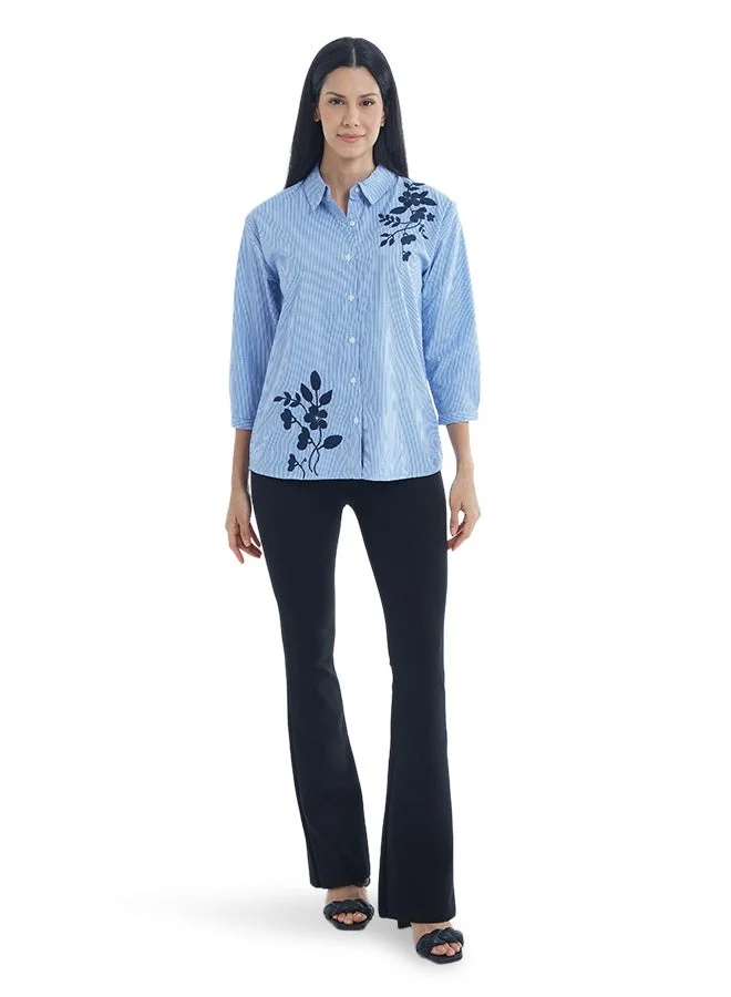 Asharae  Women's Full Sleeve Button Down Shirt Comfortable Material, Breathable Daily Wear, Casual Fashion Outfit, Special Occasion Outfit, Trendy & Chic Apparel for Women | Best Price UAE