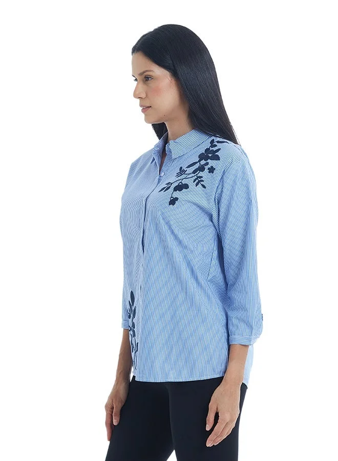 Asharae  Women's Full Sleeve Button Down Shirt Comfortable Material, Breathable Daily Wear, Casual Fashion Outfit, Special Occasion Outfit, Trendy & Chic Apparel for Women | Best Price UAE