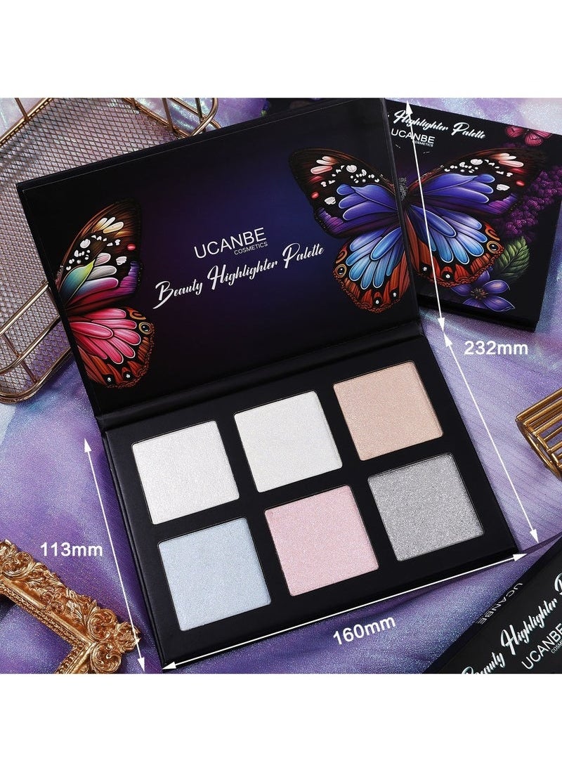 Ucanbe UCANBE Radiant 6 Color Highlighter Palette  - Image 2