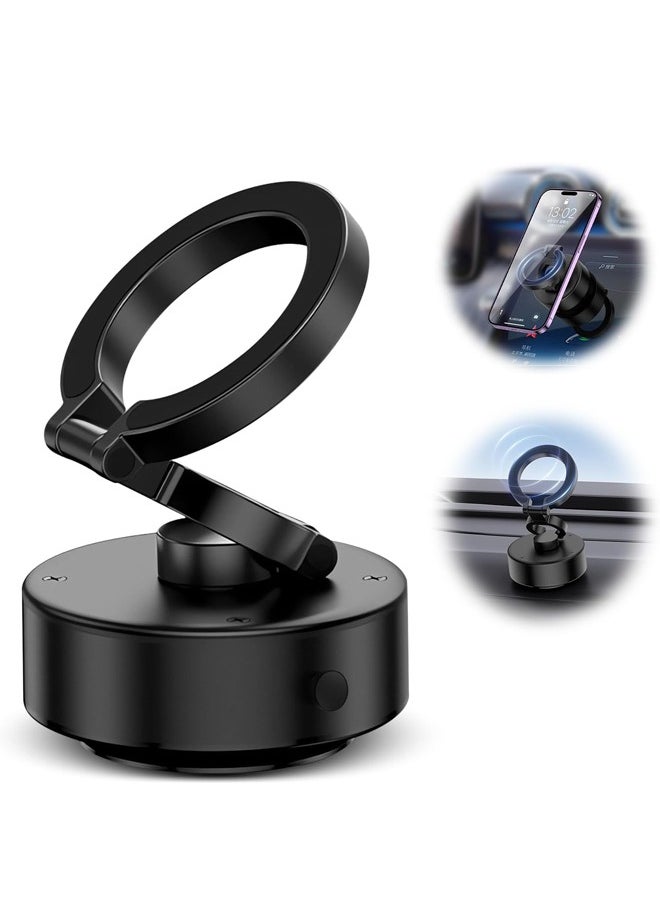 PADOM Electric Vacuum Magnetic Suction Phone Mount, Shower Phone Holder, Magnetic Cell Phone Holder for Car/Gym/Mirror/Smooth Surface, Compatible with iPhone & Android  - Image 1