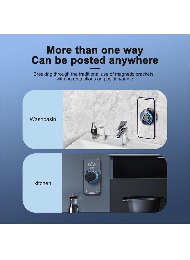 PADOM Electric Vacuum Magnetic Suction Phone Mount, Shower Phone Holder, Magnetic Cell Phone Holder for Car/Gym/Mirror/Smooth Surface, Compatible with iPhone & Android  - Image 2