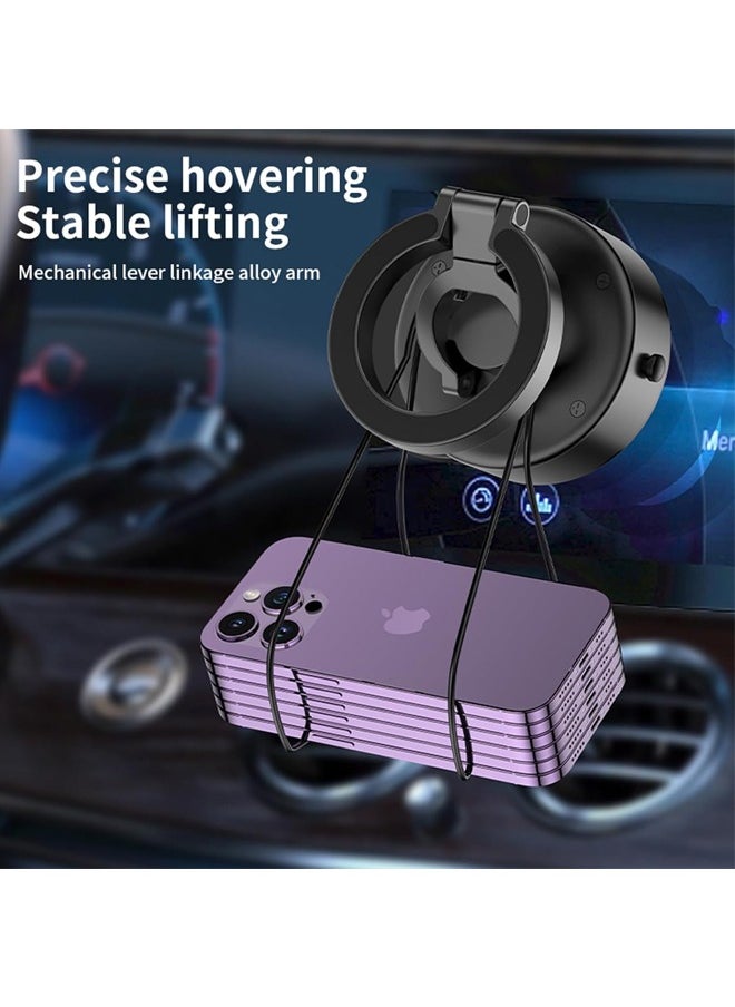 PADOM Electric Vacuum Magnetic Suction Phone Mount, Shower Phone Holder, Magnetic Cell Phone Holder for Car/Gym/Mirror/Smooth Surface, Compatible with iPhone & Android  - Image 5