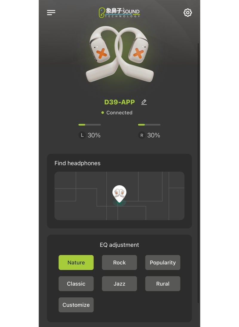 Open-Ear Bluetooth Earphones with Secure Fit, IP67 Waterproof Rating, Long Battery Life and APP Control - Image 2