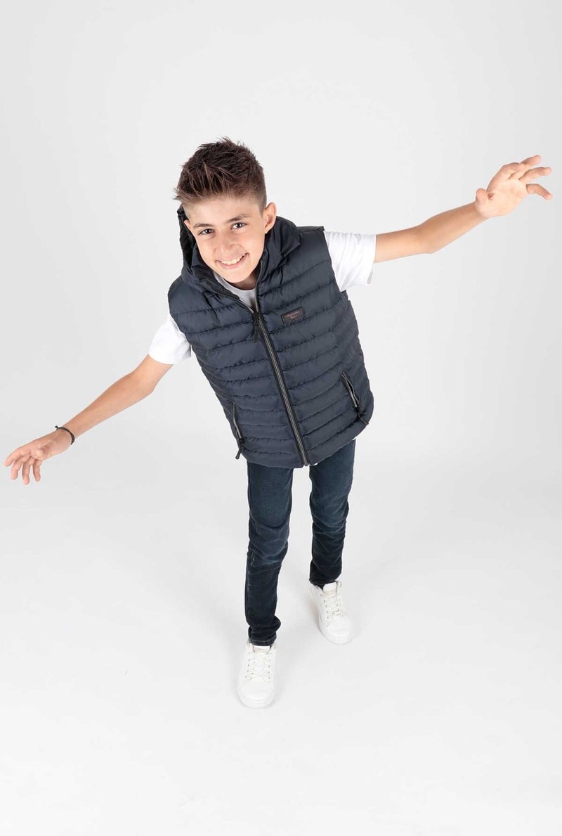 Ahenk Kids AHENGİM BOYS CHILDREN VEST BOYS CHILDREN HOODED PUFF VEST AK215051 - Image 3