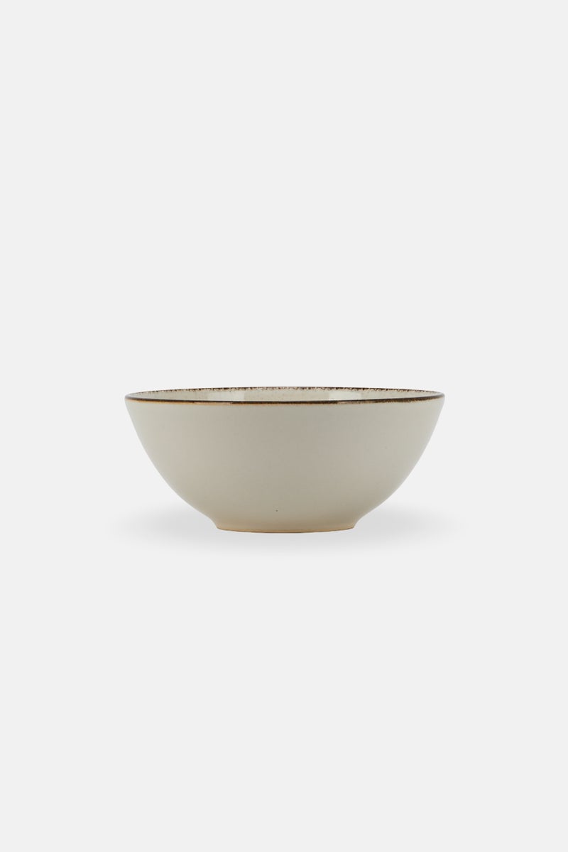 Muy Mucho Stoneware Bowl, White - Image 2