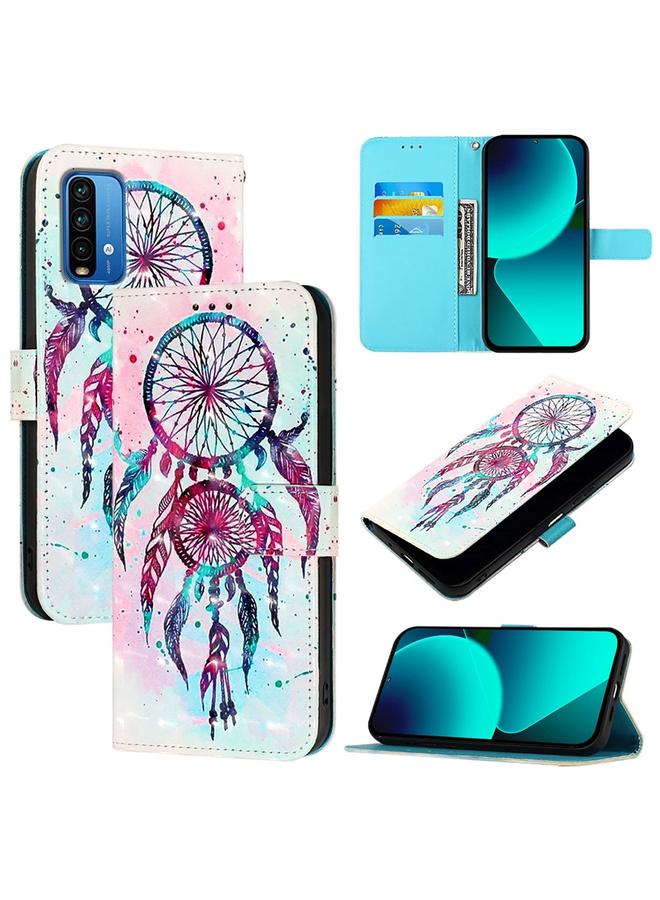 S-TOP Case For Redmi 9 Power / 9T Global / Xiaomi Poco M3 3D Painting Horizontal Flip Leather Phone Case - Image 1